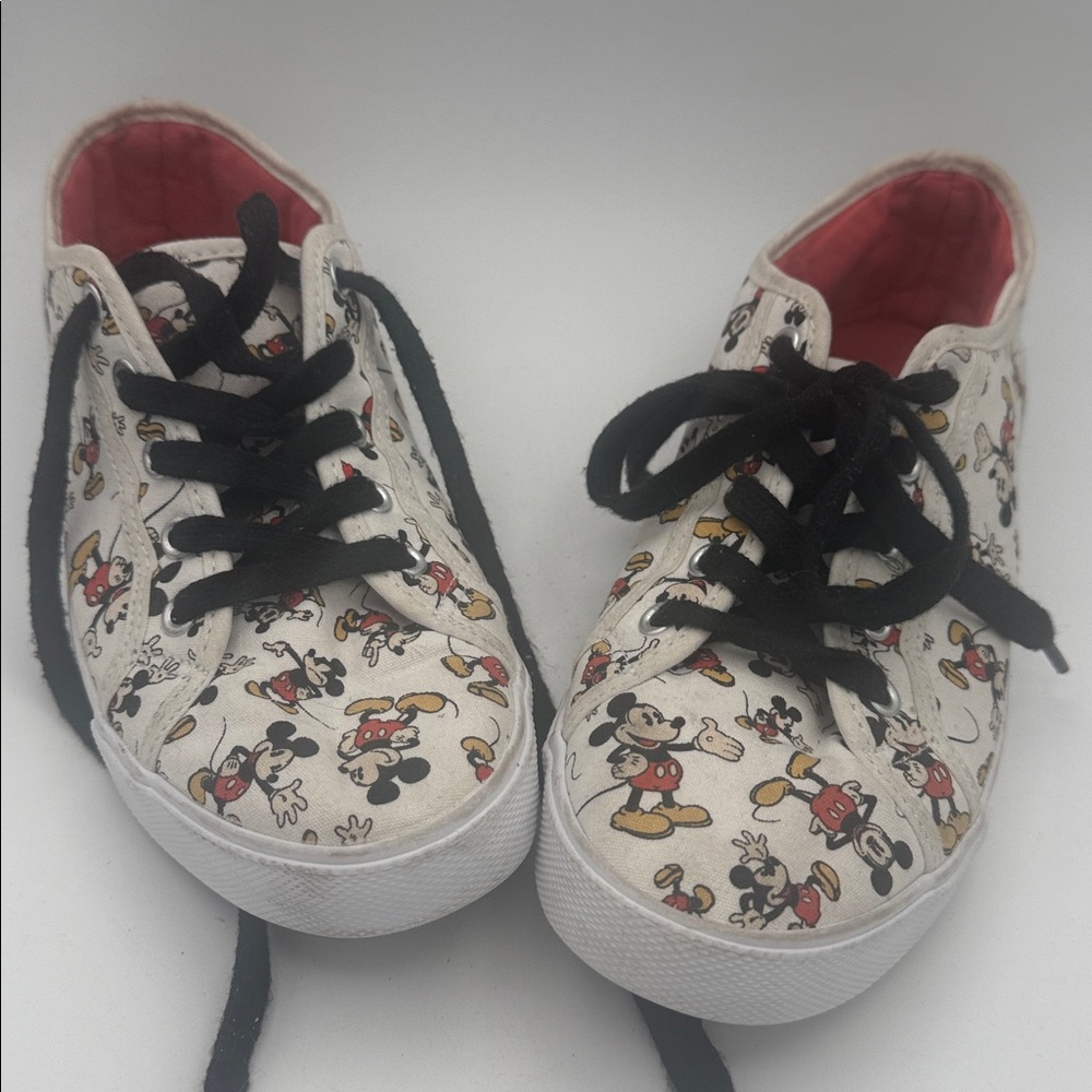 Womens Disney Parks Mickey Mouse & friends low top lace up sneakers shoes sz 9